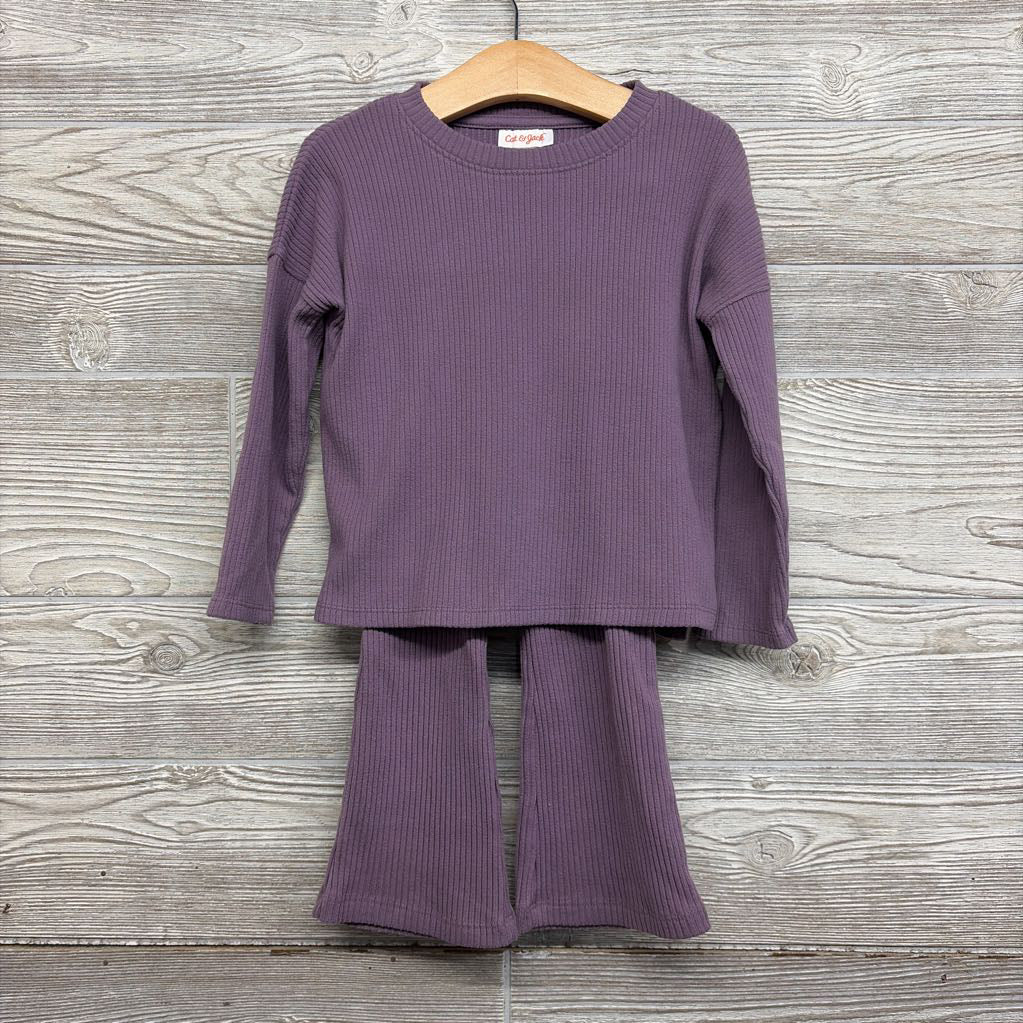 LS Ribbed Shirt & Flare Pants 3T