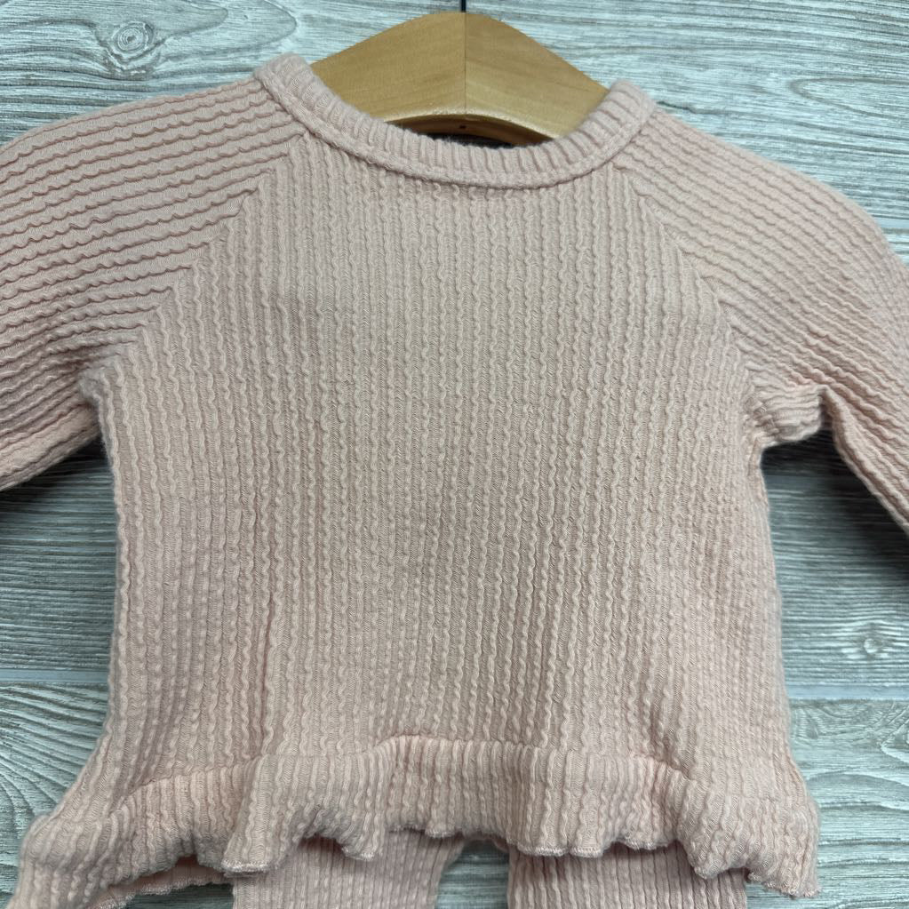 LS Textured Shirt & Pants Lettuce Trim NB