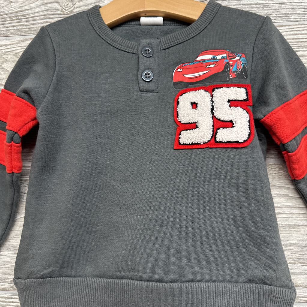 NEW Henley Crewneck & Jogger Sweatpants Lightning McQueen 3T