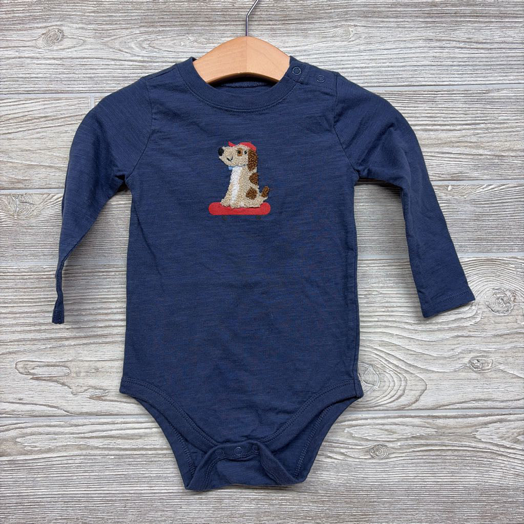 LS Bodysuit Dog Skateboarding 12M