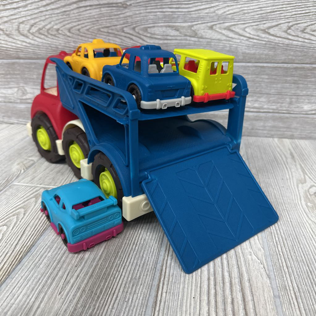 Happy Cruisers Car Carrier Truck & 5 Cars