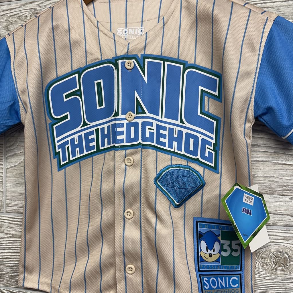 NEW #35 Sonic Baseball Jersey 4-5