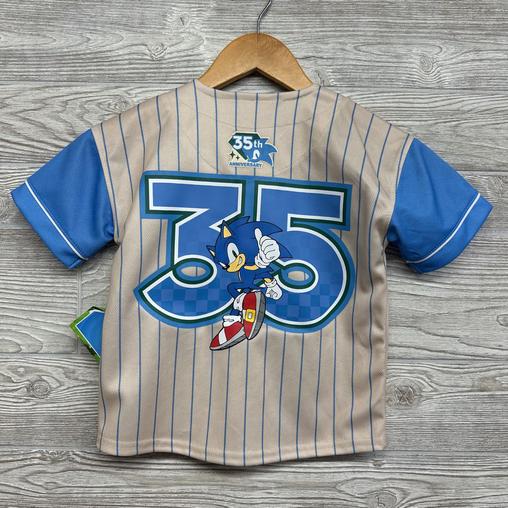 NEW #35 Sonic Baseball Jersey 4-5