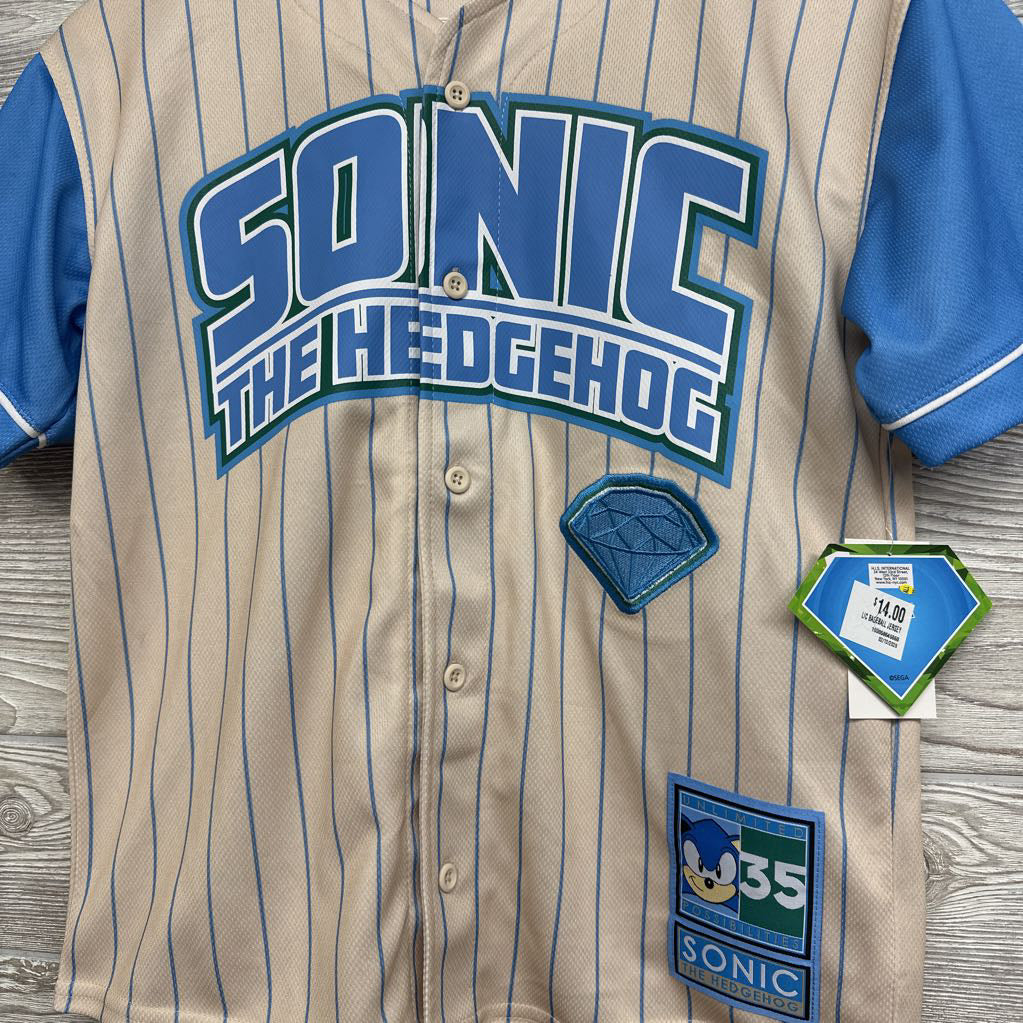 NEW #35 Sonic Baseball Jersey 10-12