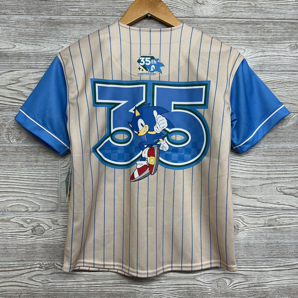 NEW #35 Sonic Baseball Jersey 10-12