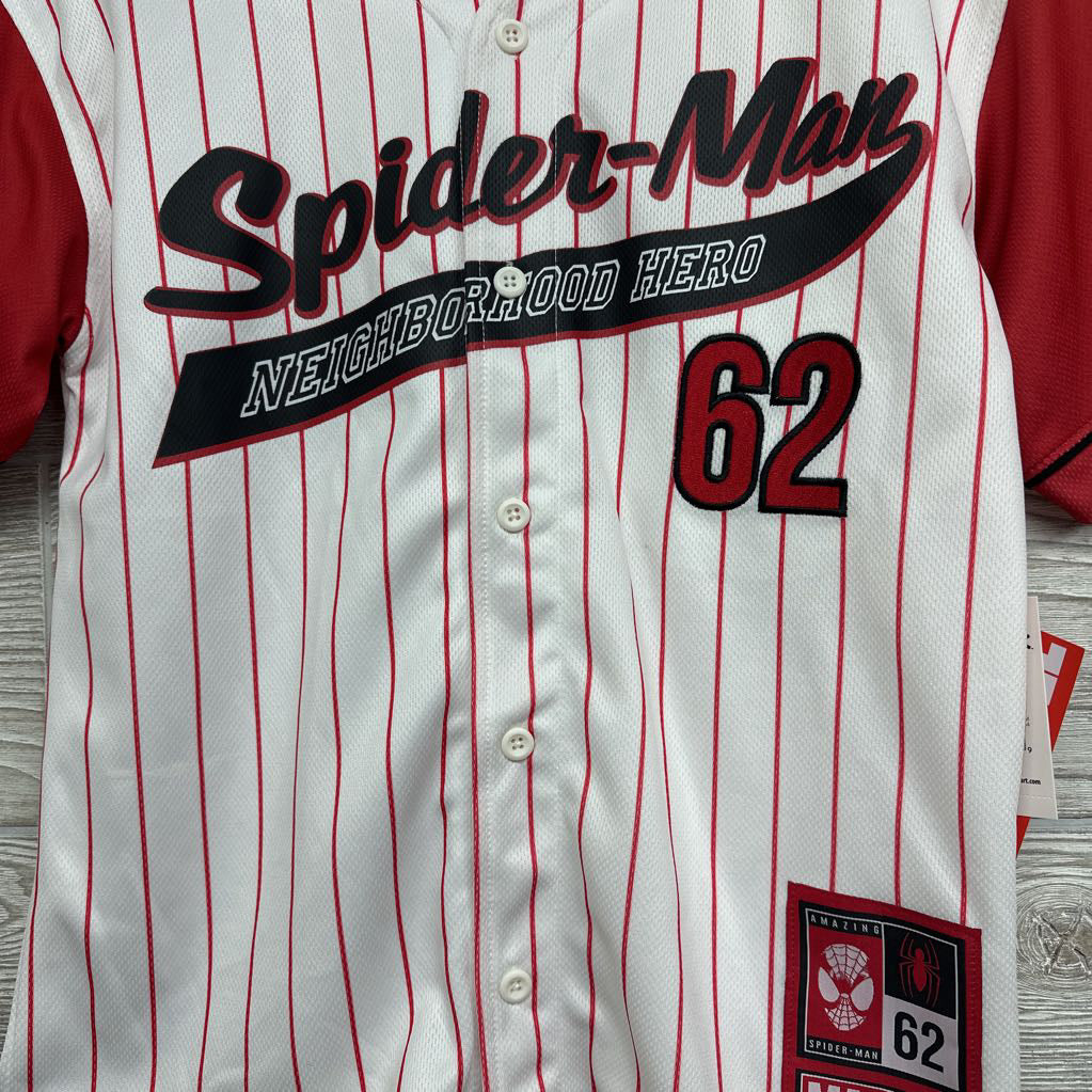 NEW #62 Spider-man Baseball Jersey 10-12