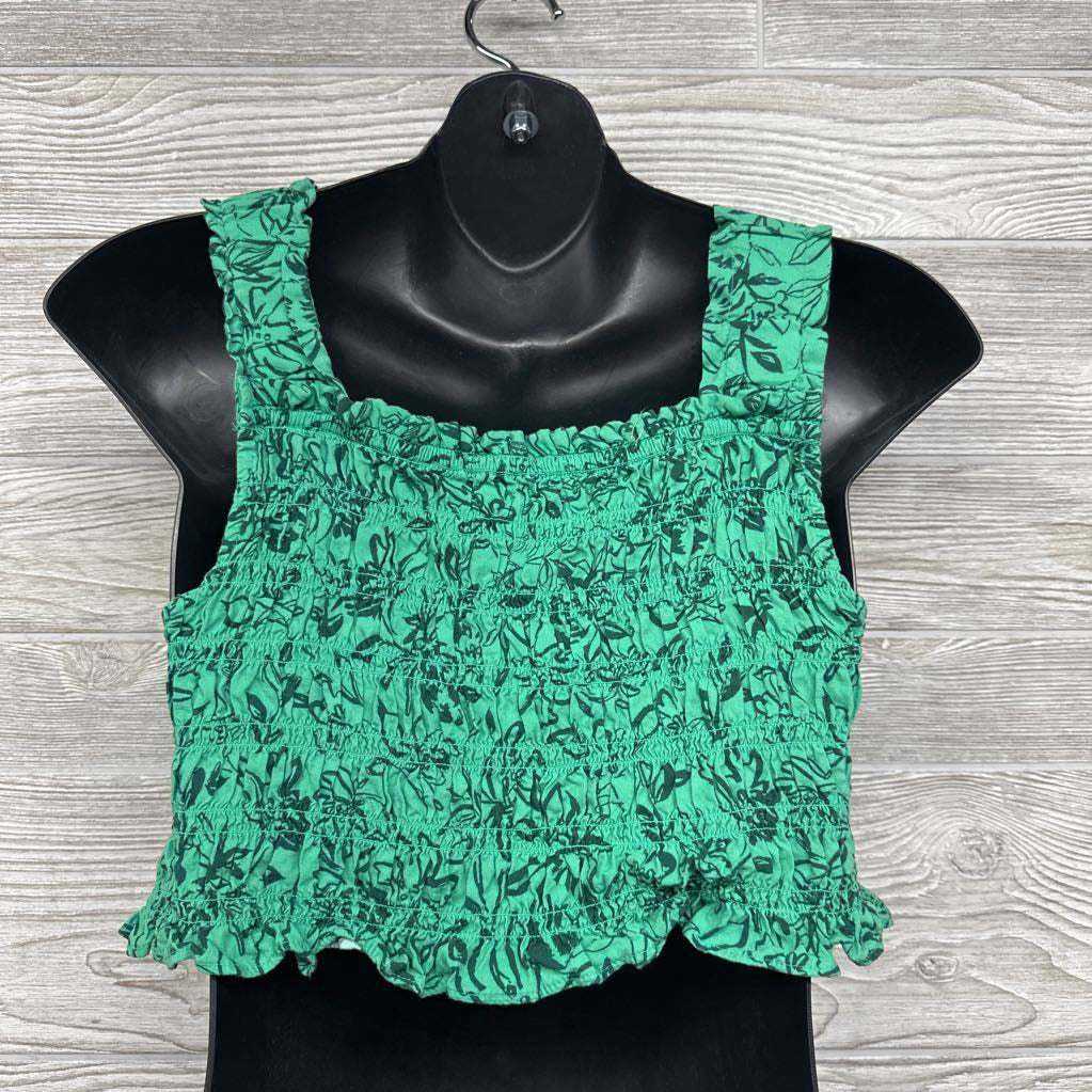 Smocked Tank Top & High Waist Skirt Flowers Large