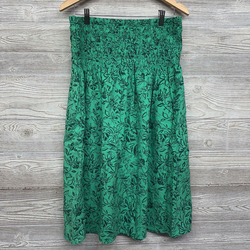 Smocked Tank Top & High Waist Skirt Flowers Large