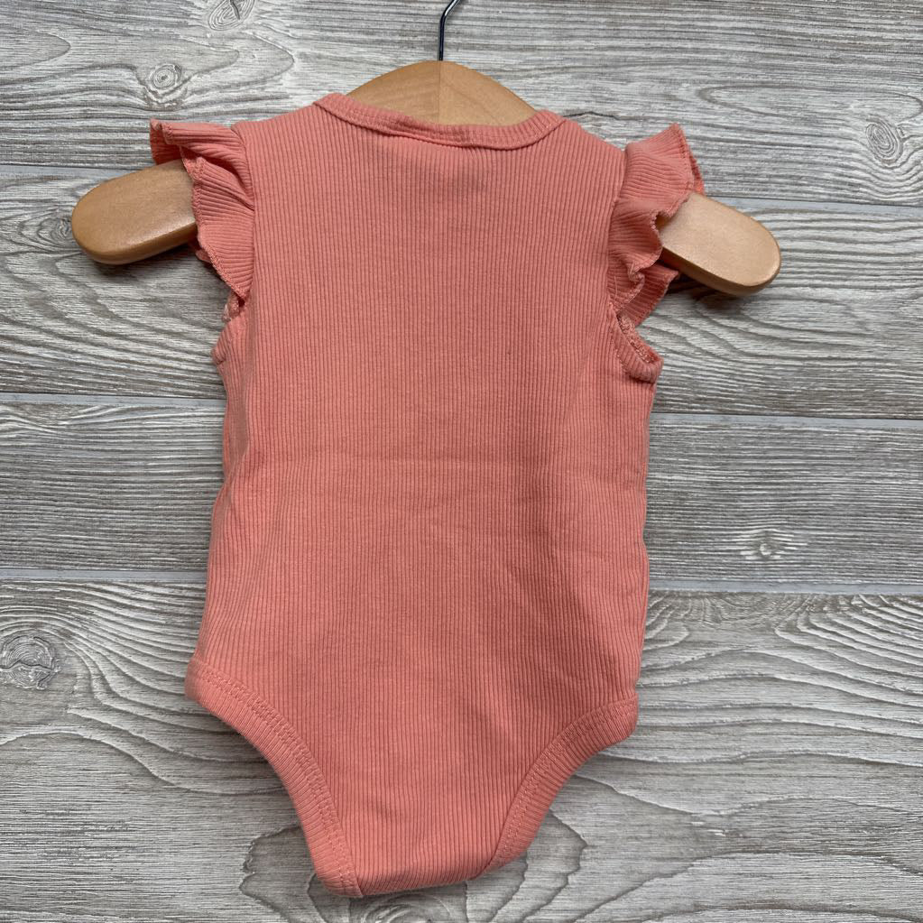 Flutter Sleeve Ribbed Bodysuit 3-6M