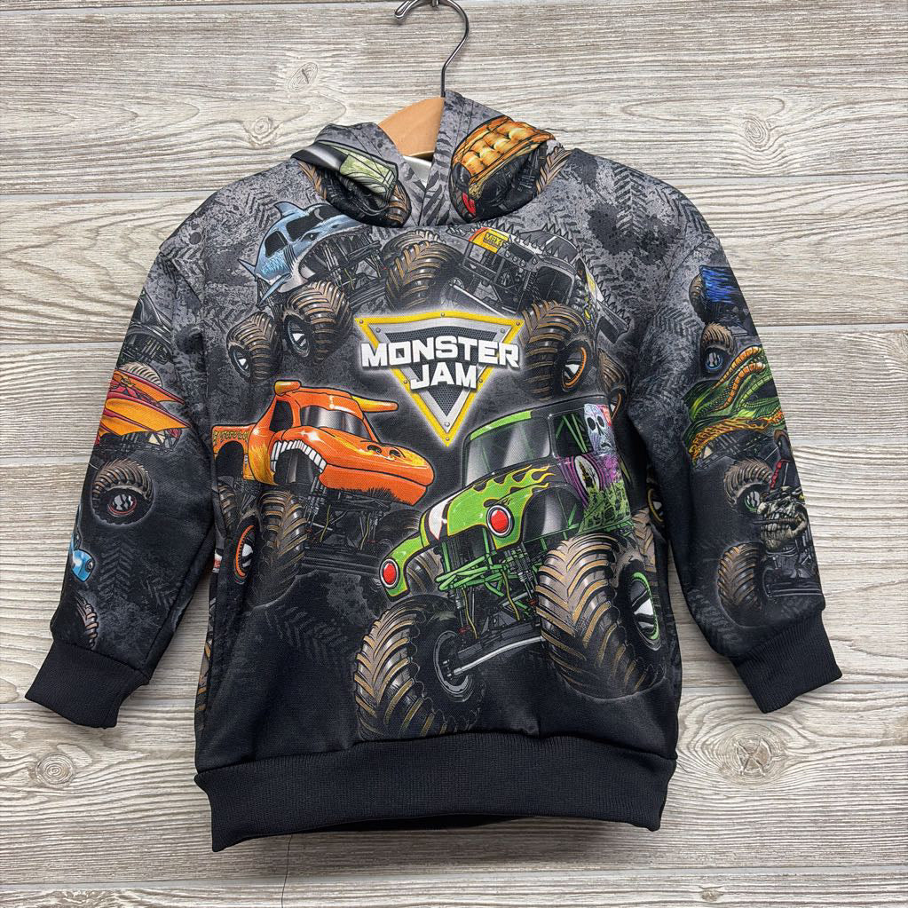 Hooded Sweatshirt Monster Trucks 4t
