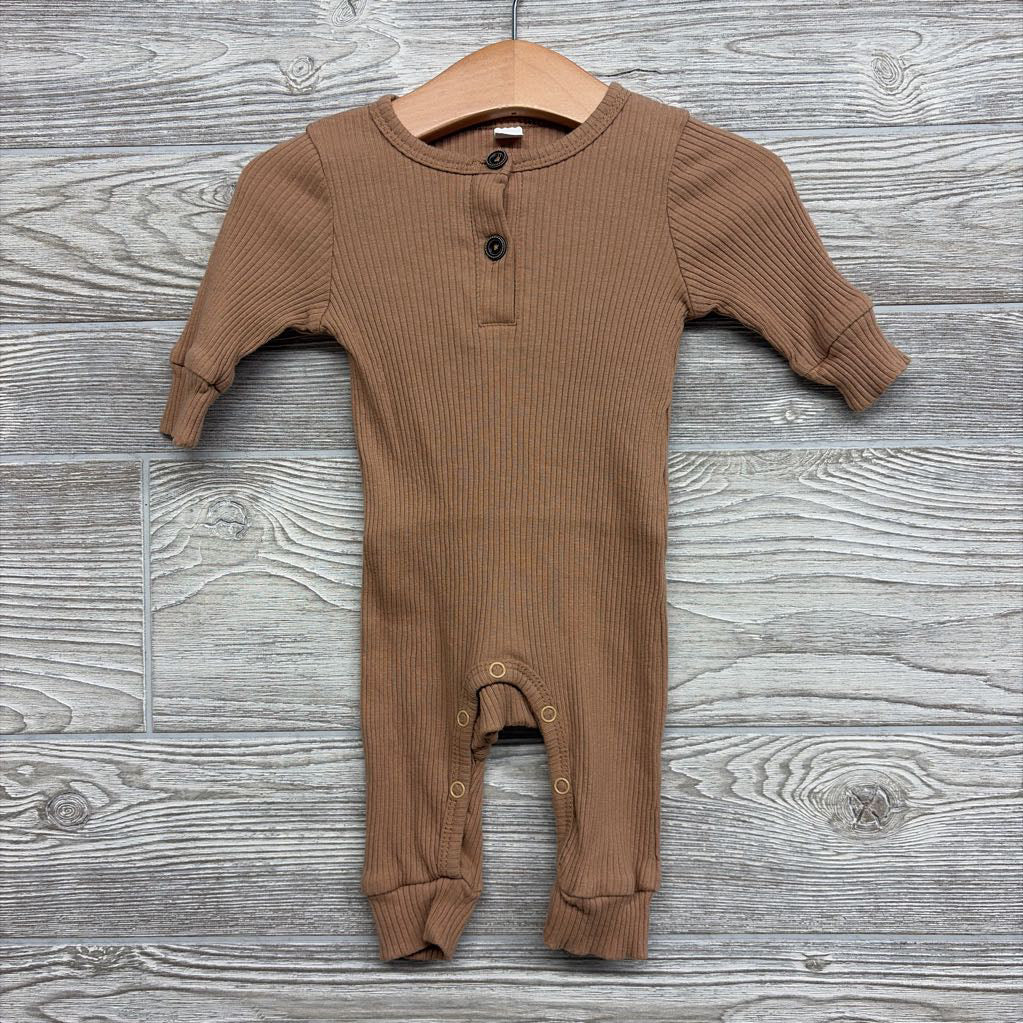 Ribbed Henley Outfit 0-3M