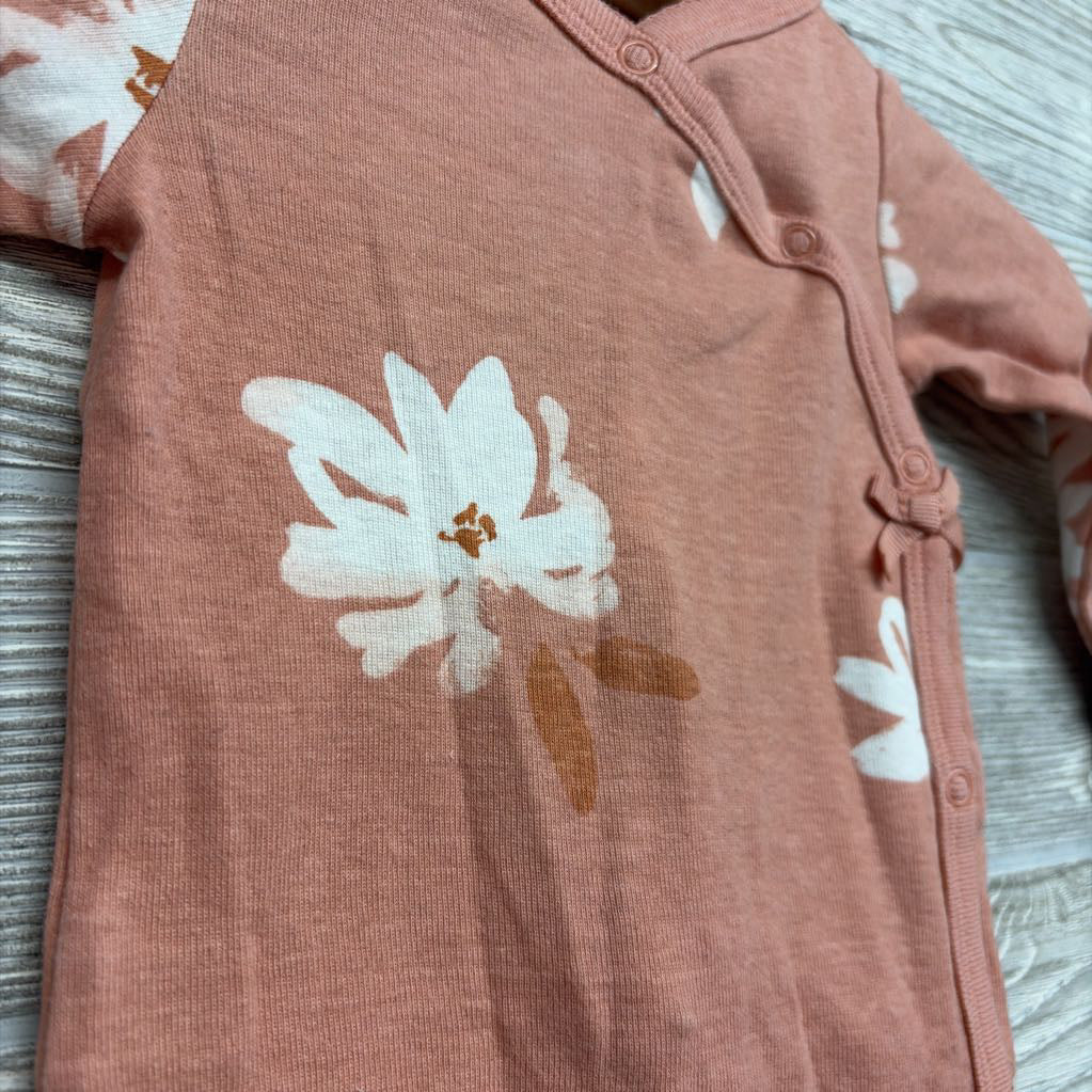Kimono Side Snap Outfit Flowers Nb