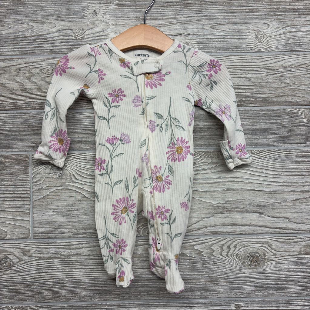 Ribbed Sleeper Flowers NB