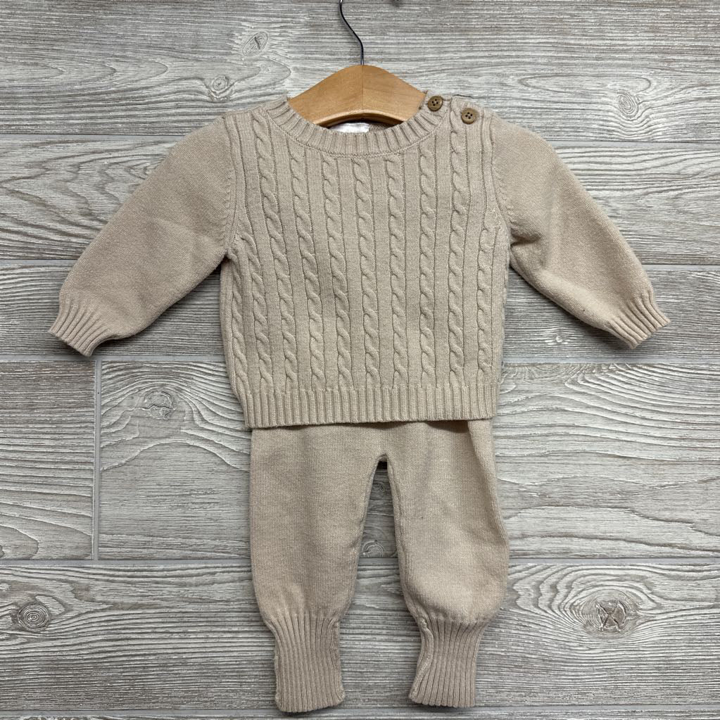 Cable Knit Sweater & Pants 3-6M