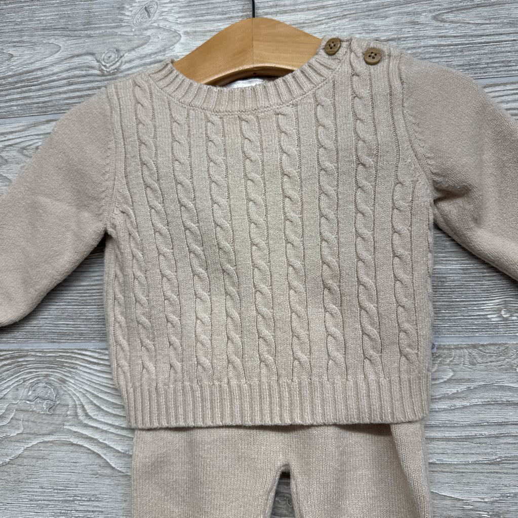 Cable Knit Sweater & Pants 3-6M