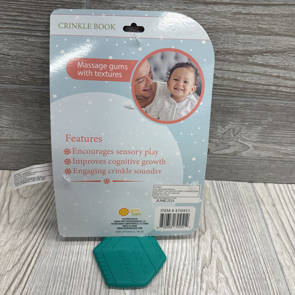 NEW Crinkle Attachment Book Christmas Tree