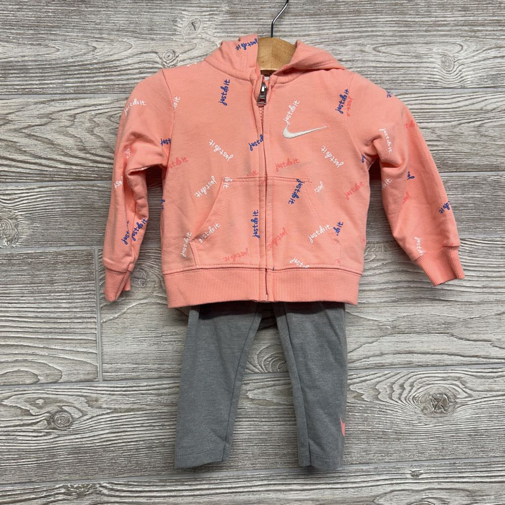Full Zip Hoodie, Bodysuit Just Do It & Leggings 12M