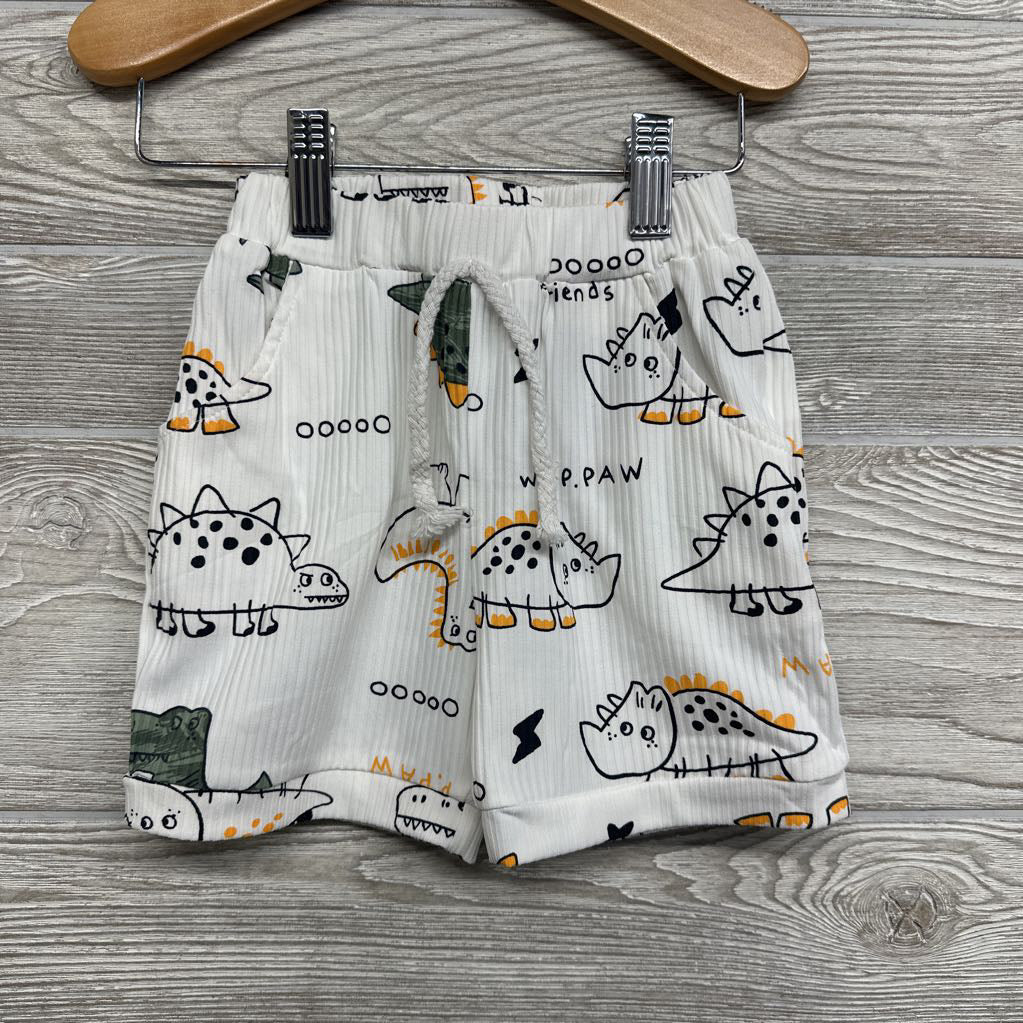 Ribbed Tank Top & Shorts Dinosaurs 12-18M
