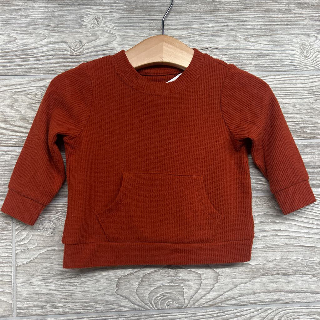 LS Waffle Knit Shirt & Joggers 3-6M