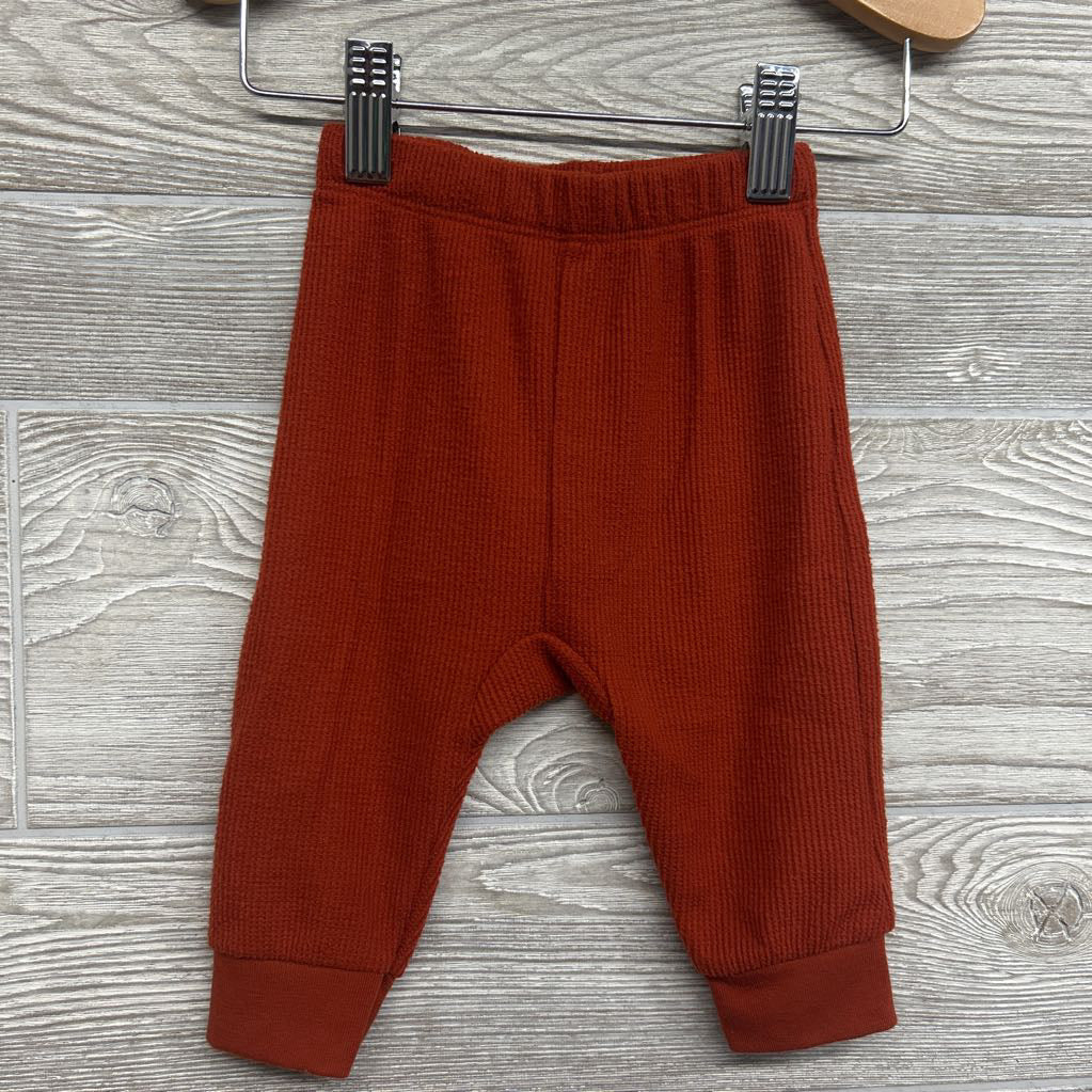 LS Waffle Knit Shirt & Joggers 3-6M