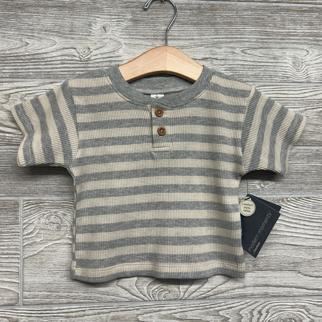 NEW Waffle Knit Shirt Stripes & Shorts 18M