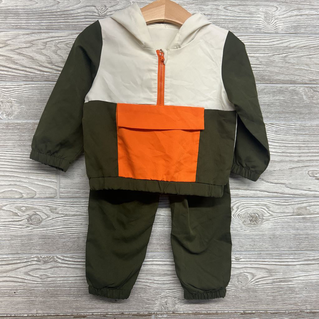 1/4 Zip Pullover W/ Hood & Joggers 18-24M