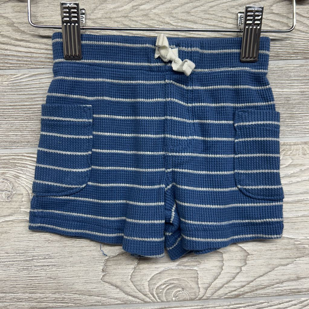 Waffle Knit Henley Shirt & Shorts Stripes 12M
