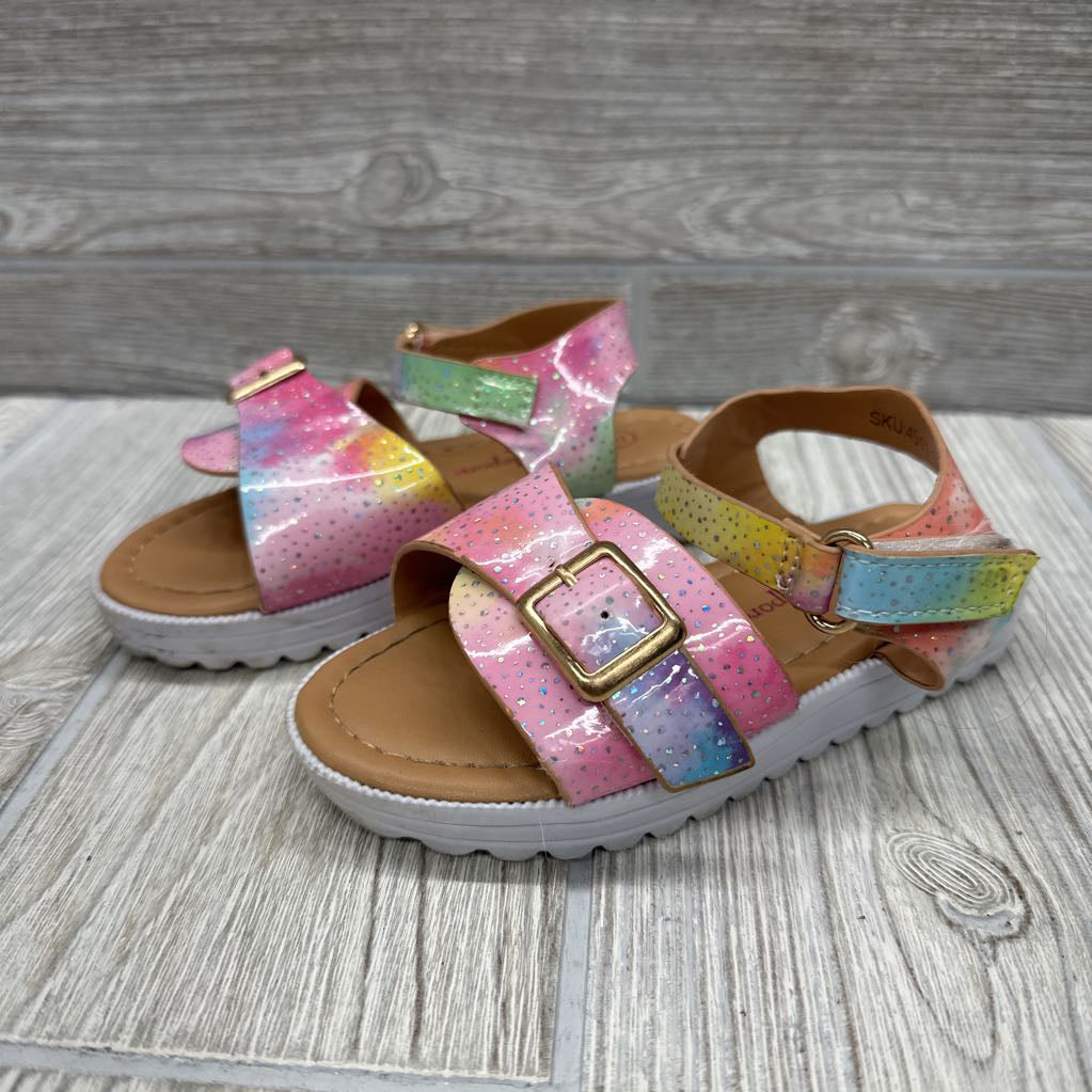 Sandals Glitter Tie Dye 7c