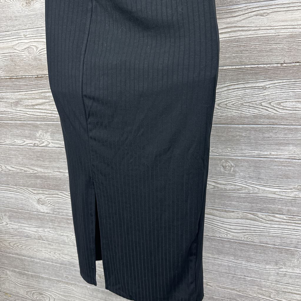 NEW V Neck Ribbed Shirt & Skirt Set Large
