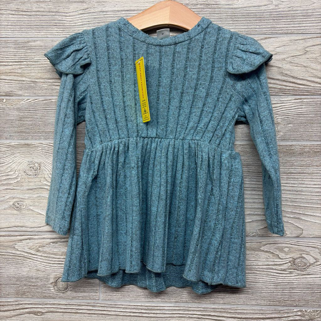 NEW LS Hacci Ribbed Peplum Shirt & Leggings 18-24M