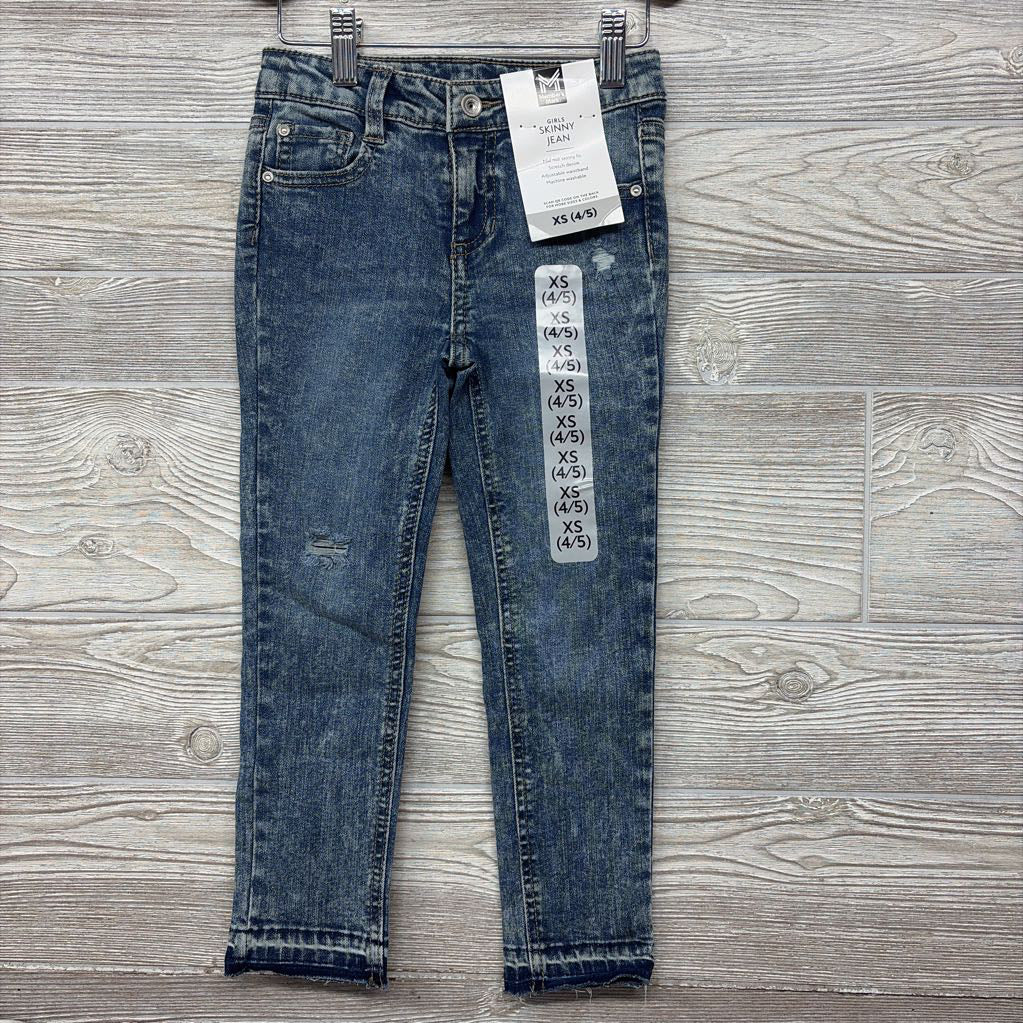 NEW Skinny Jeans Frayed 4-5