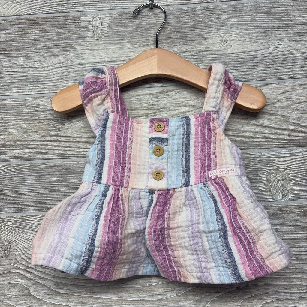 Gauze Flutter Sleeve Shirt & Shorts Stripes 2T