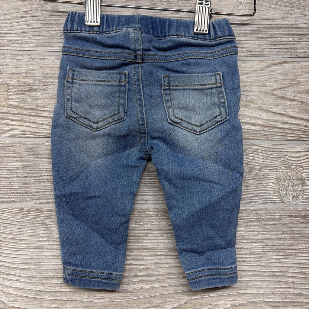 Knit Jeggings Frayed Pockets NB