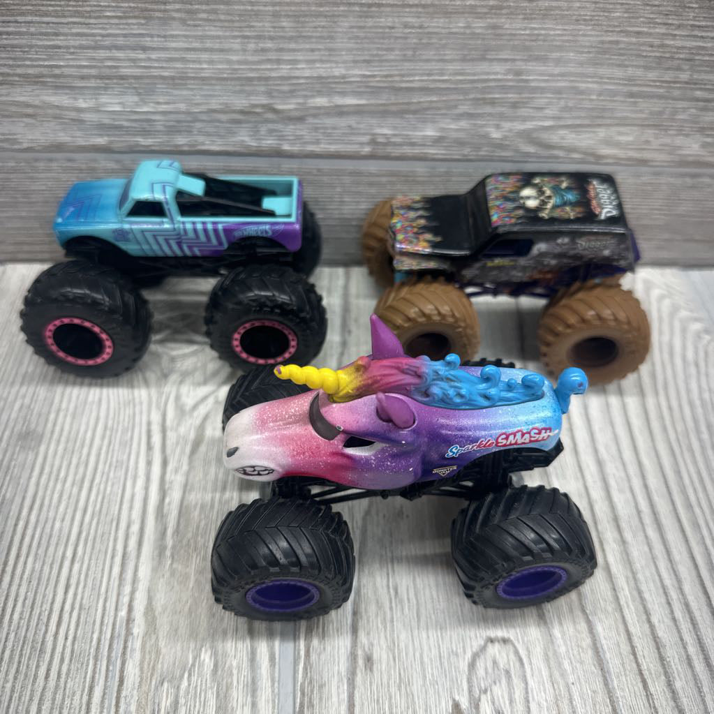 3 Pk Monster Trucks