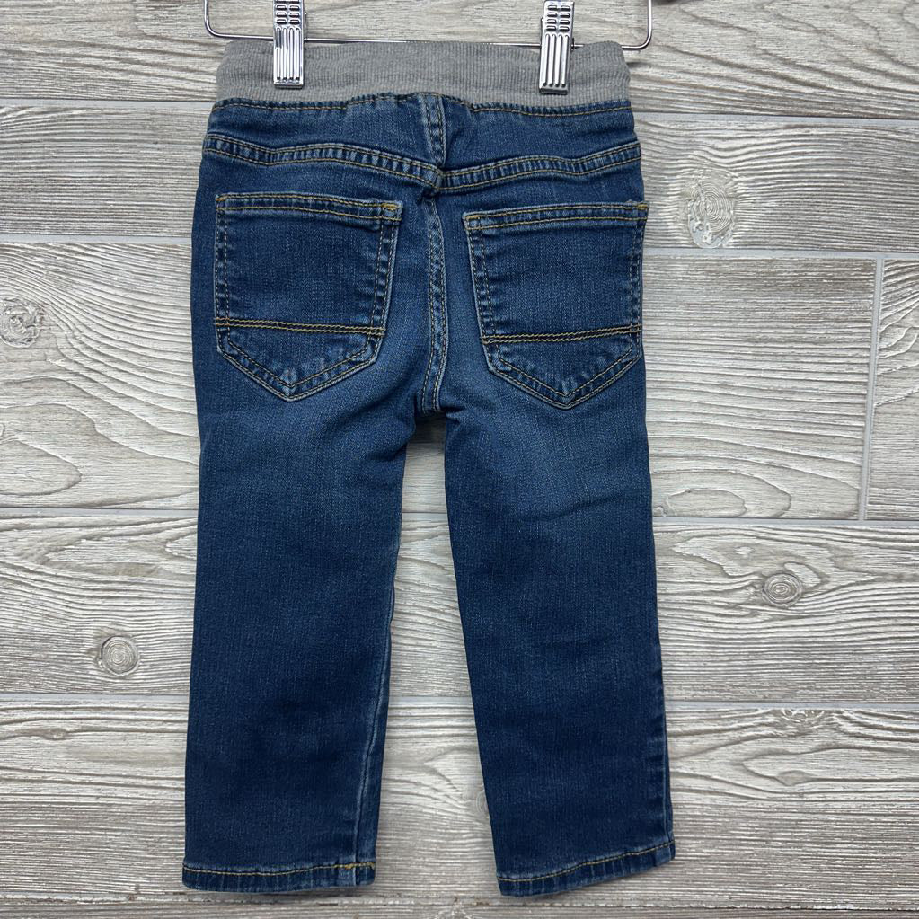 Pull On Straight Jeans 2T