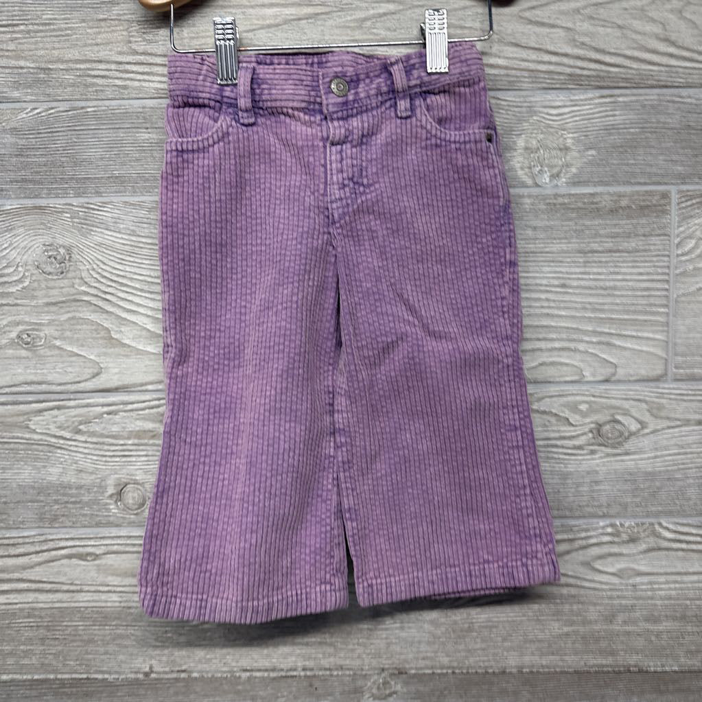 Wide Leg Acid Wash Cord Pants 2T
