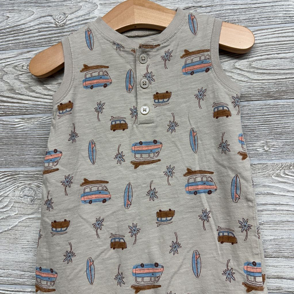 Tank Henley Shorty Romper Vans Surfboards 18M