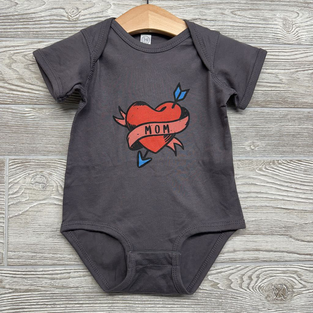 Bodysuit Heart Mom 12M