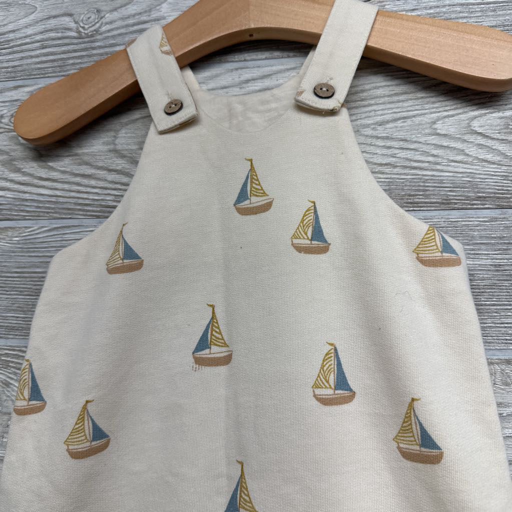 Shortall Romper Sailboats 3-6M