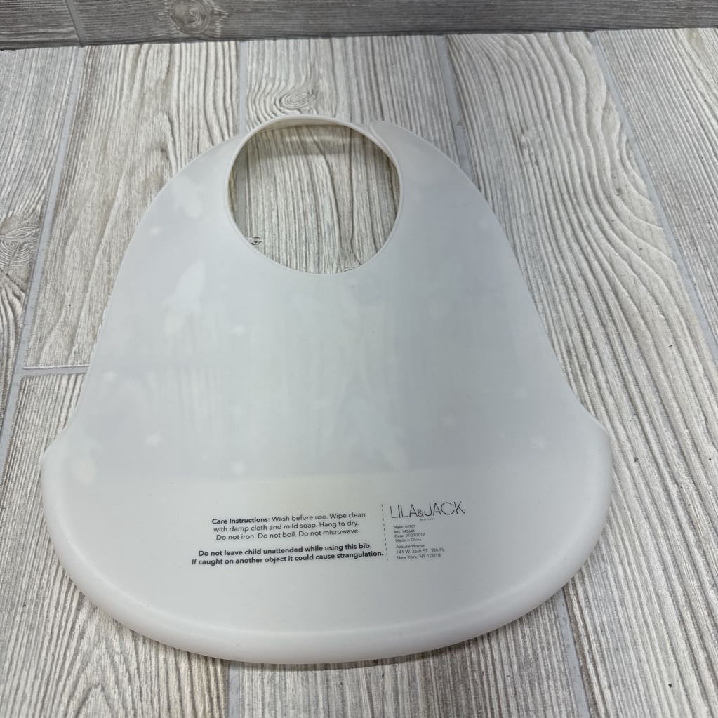 Silicone Pocket Bib Rockets & Stars