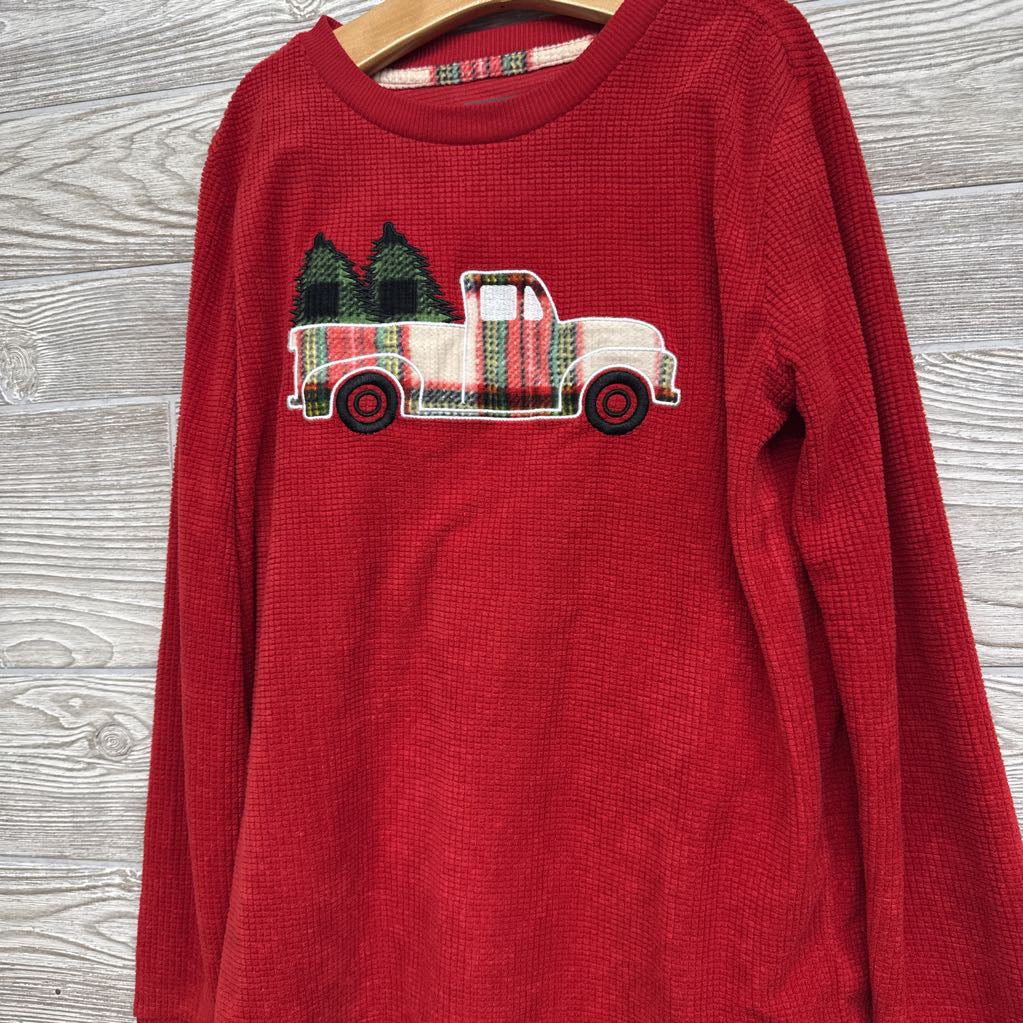 2 Pc LS Cozy Pjs Truck Trees Plaid 10-12