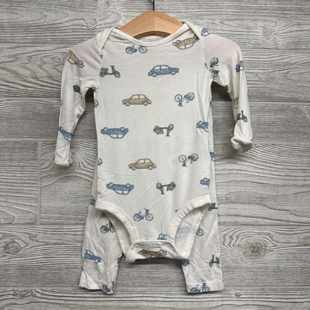 LS Purely Soft Bamboo Bodysuit & Pants Vehicles 12M
