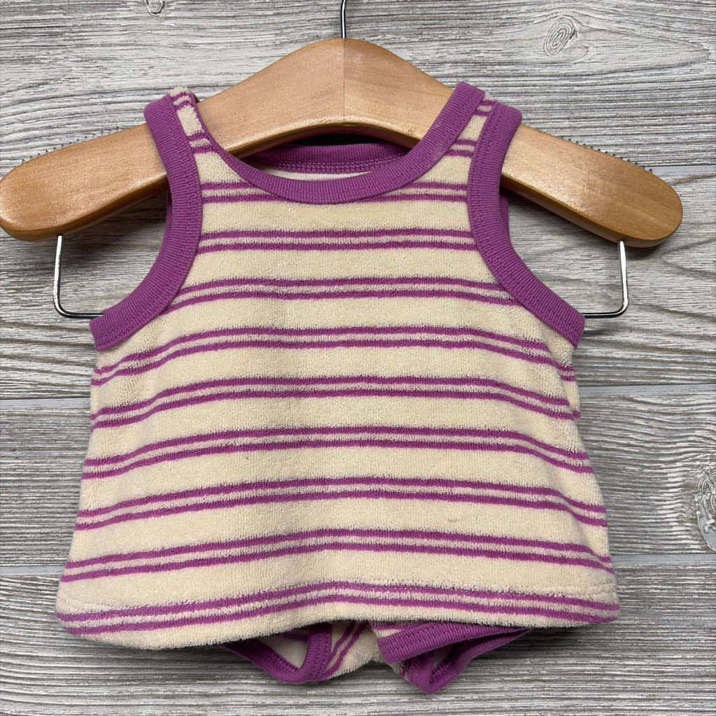 Terry Tank Top & Shorts Stripes NB