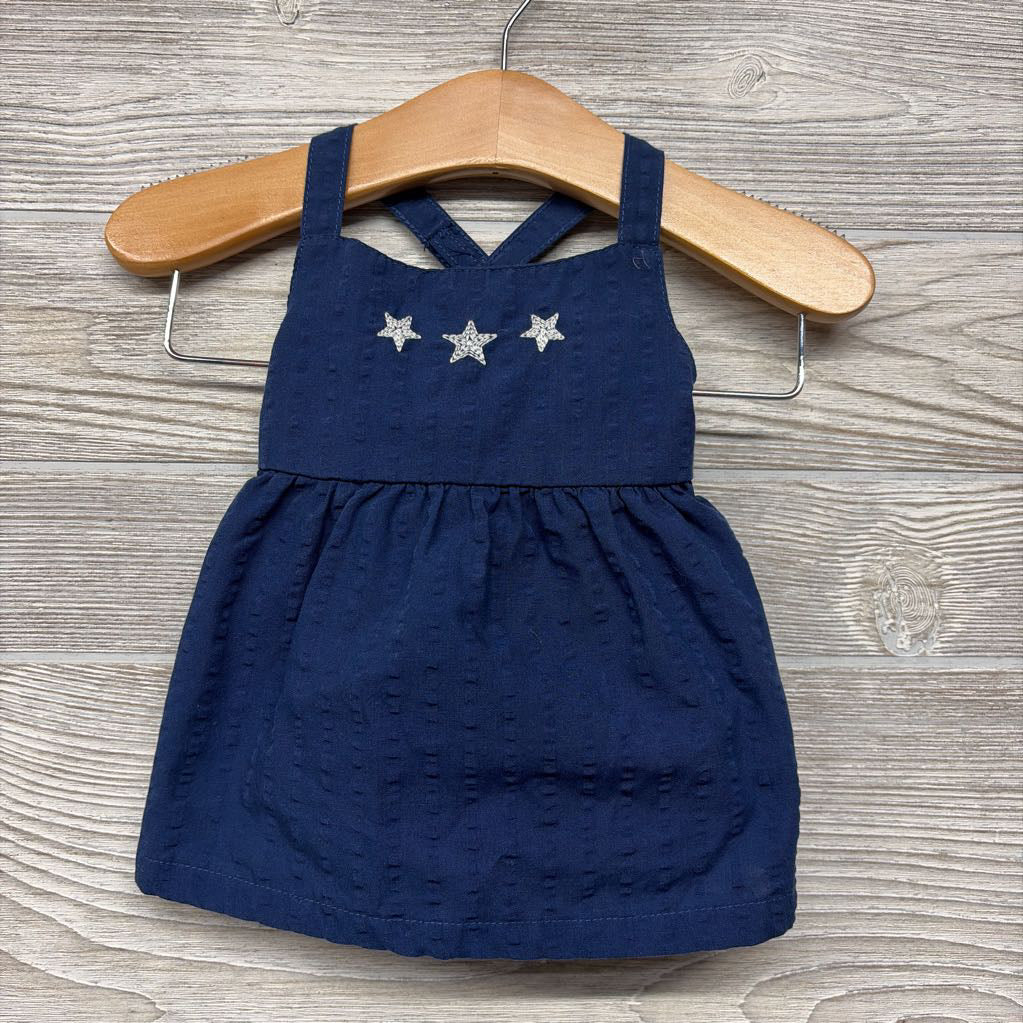 Tank Dress & Bloomers Embroidered Stars NB
