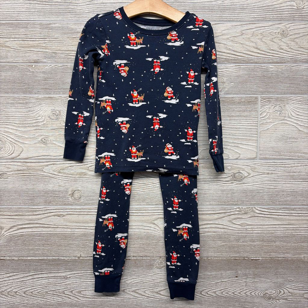 2 Pc LS PJs Santa Reindeer 5T