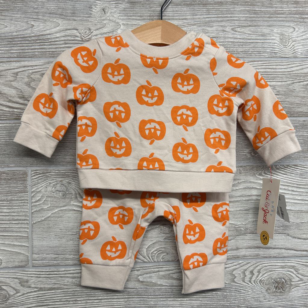 NEW Crewneck & French Terry Joggers Pumpkins 0-3M