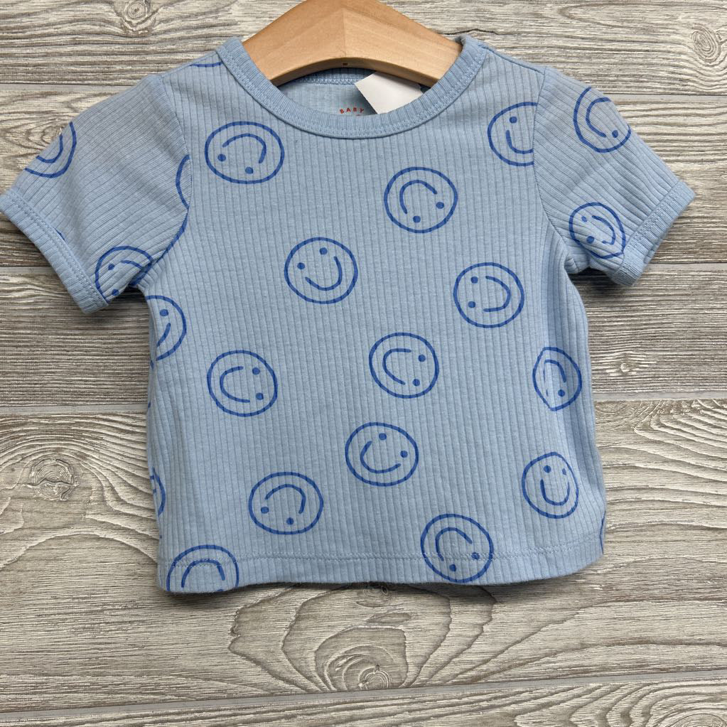Ribbed Shirt & Shorts Smiley Faces 12M