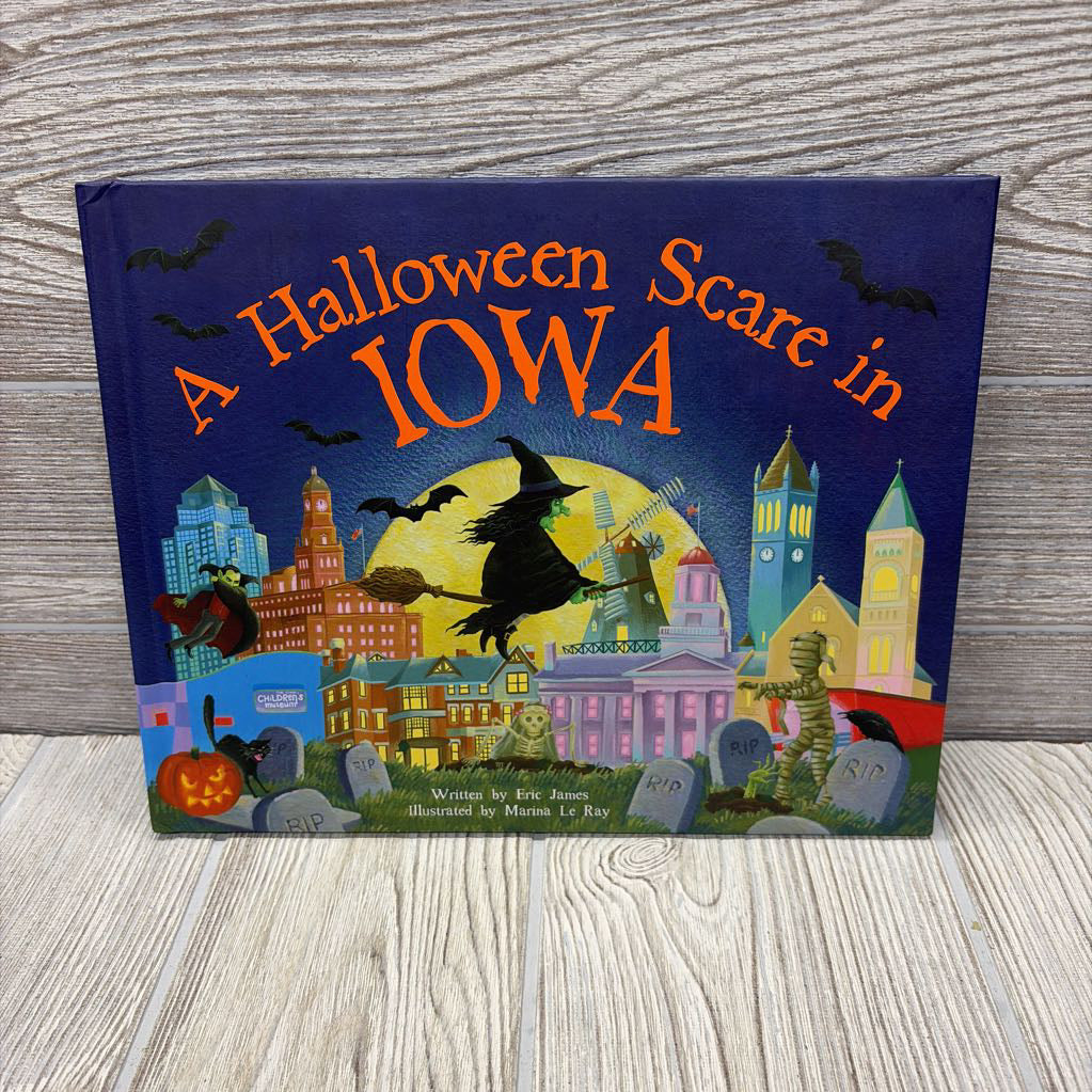 A Halloween Scare In Iowa Hardcover Book