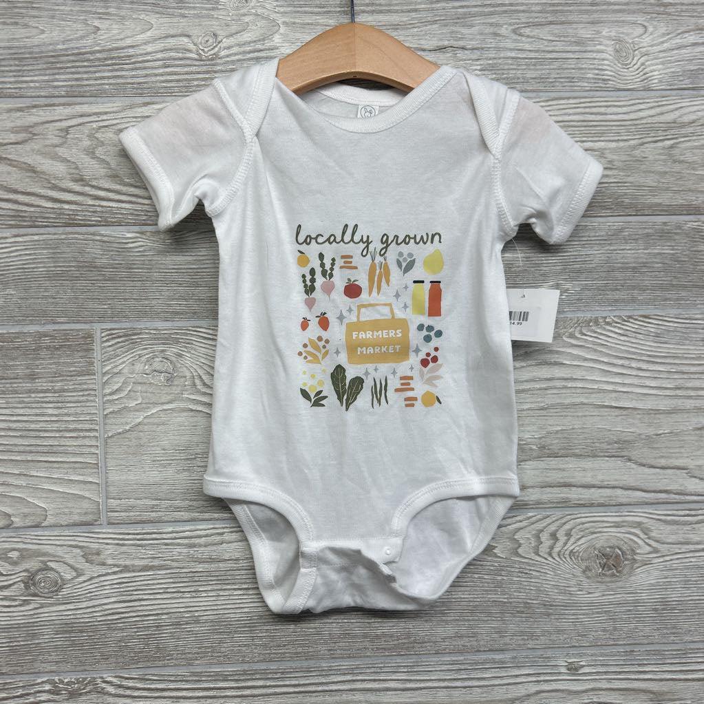 NEW Bodysuit Locally Grown Farmers Market 18M