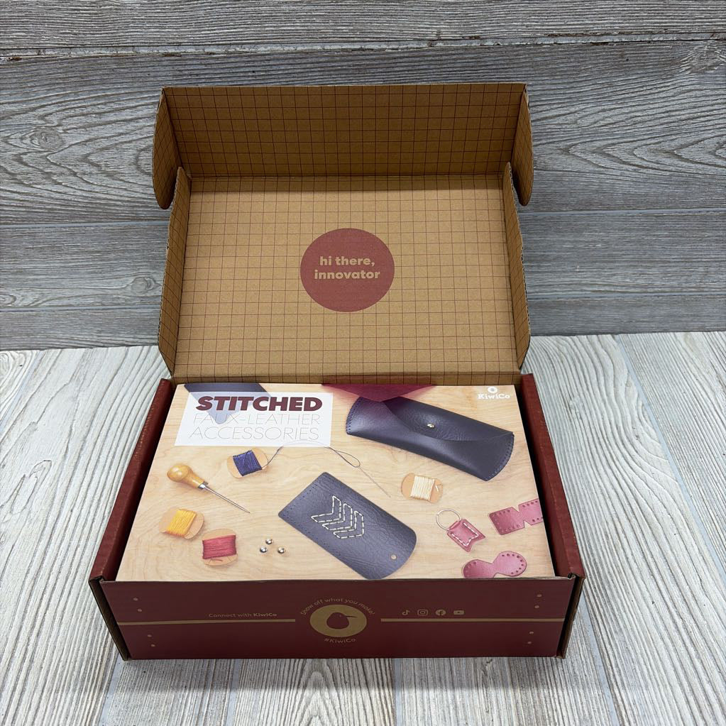 NEW Stitched Faux-Leather Accessories